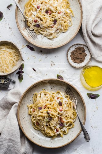 Mushroom Cheese Pasta