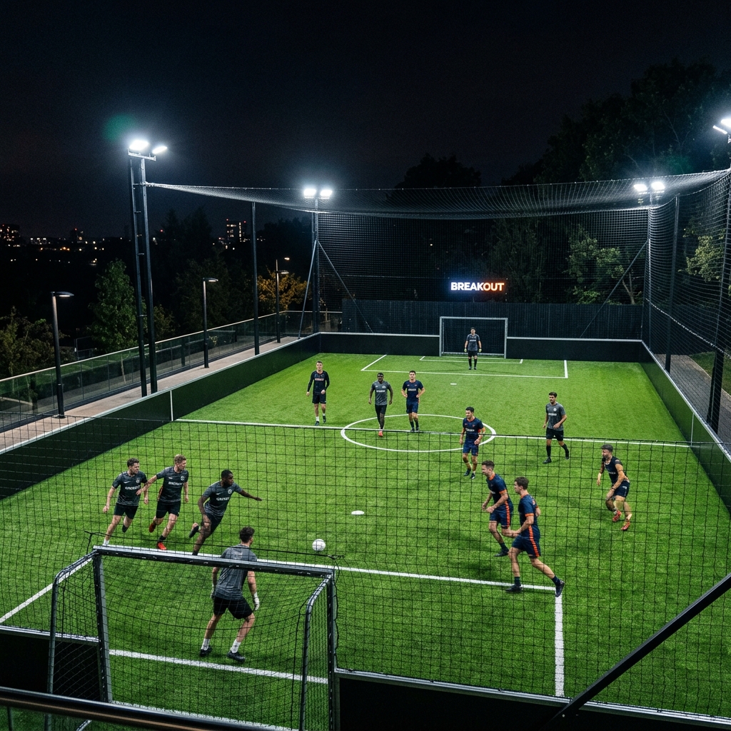 Football Turf Arena in Hisar - Netted Outdoor Setup